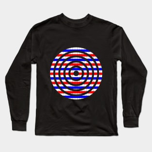 US flag colored circles Long Sleeve T-Shirt